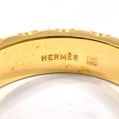 HERMES Scarf ring plating gold Dot Women Used Authentic