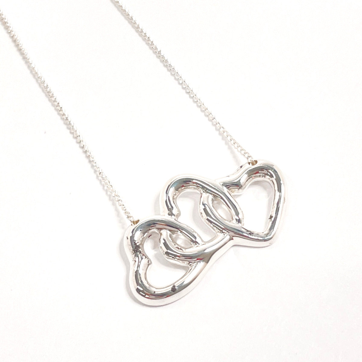 TIFFANY&Co. Necklace Silver925 Silver Triple heart