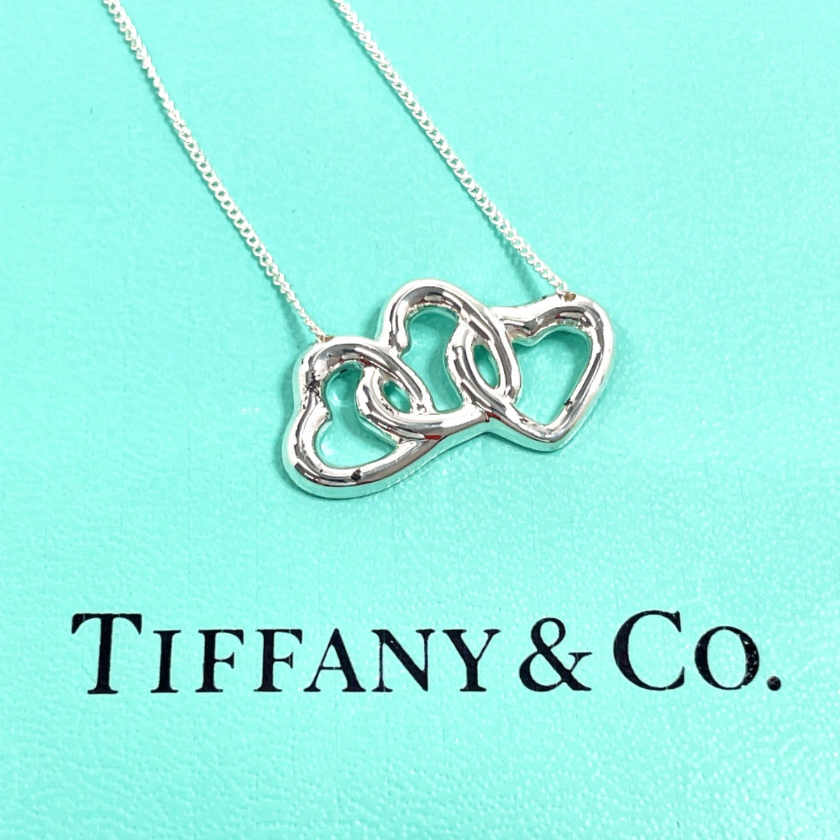 TIFFANY&Co. Necklace Silver925 Silver Triple heart