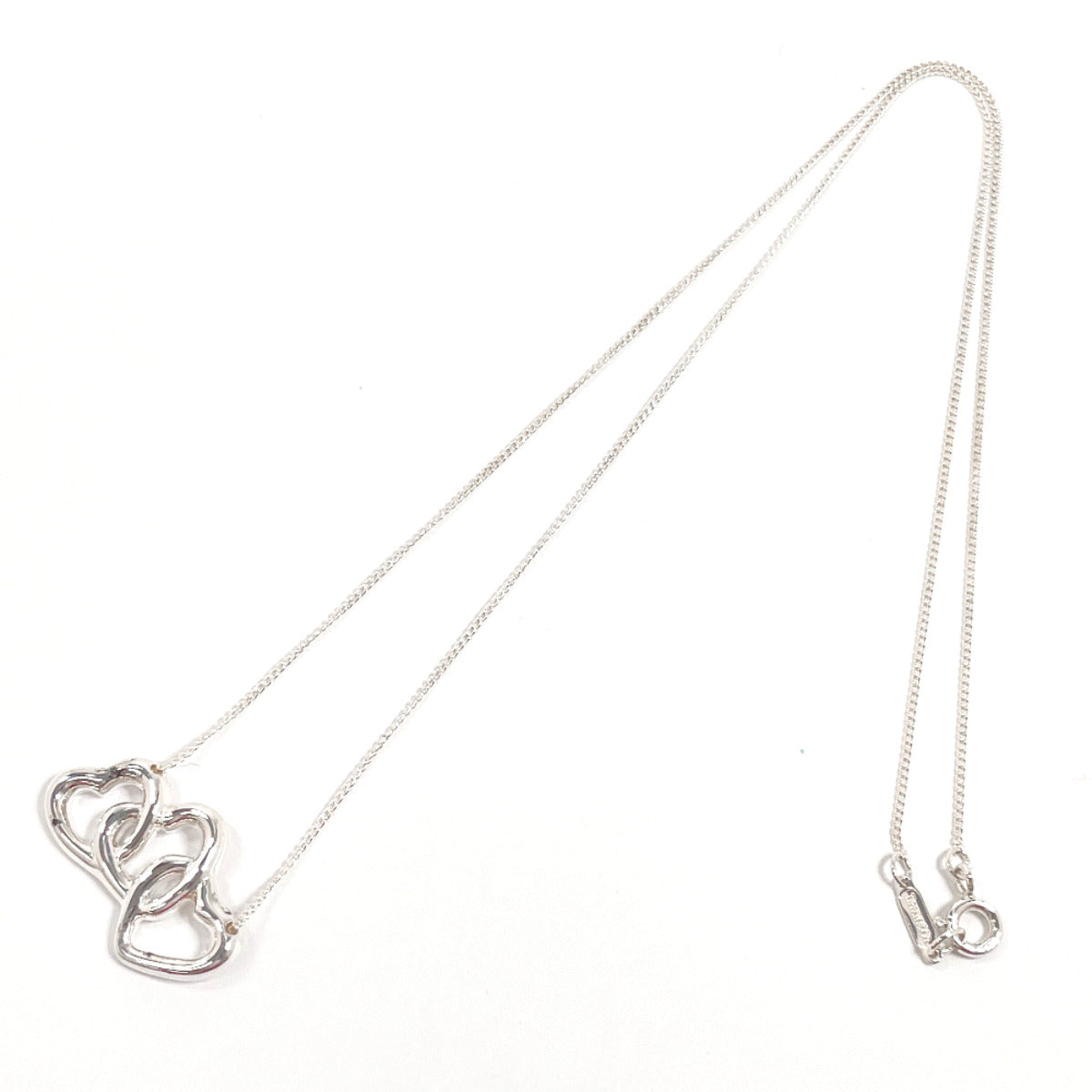 TIFFANY&Co. Necklace Silver925 Silver Triple heart