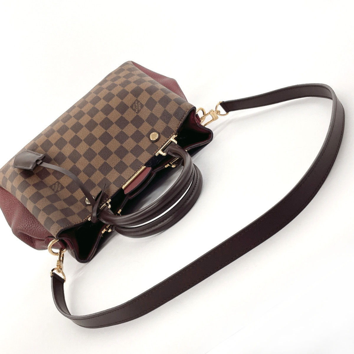 LOUIS VUITTON Handbag N41675 Damier Brown 2WAY Brittany Women Used Authentic