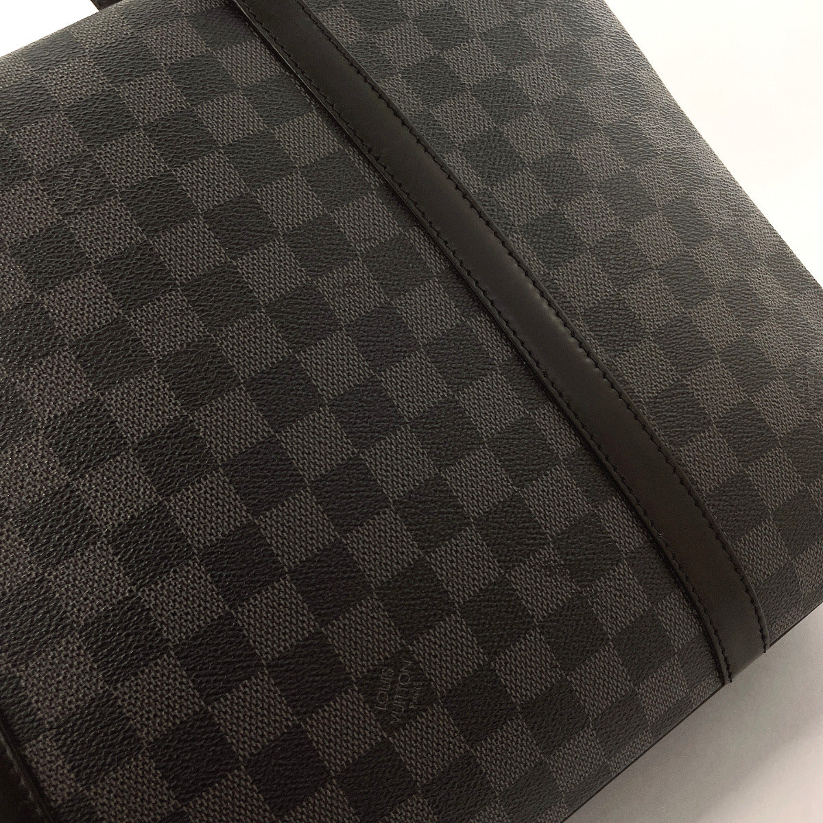 LOUIS VUITTON Business bag N48118 Damier Grafitte black Yone mens Used Authentic