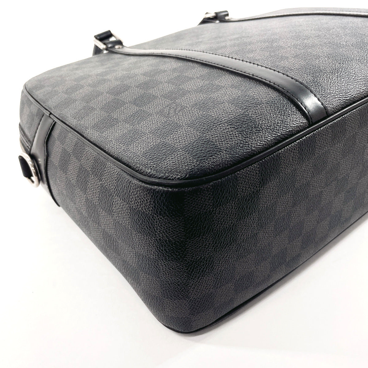 LOUIS VUITTON Business bag N48118 Damier Grafitte black Yone mens Used Authentic