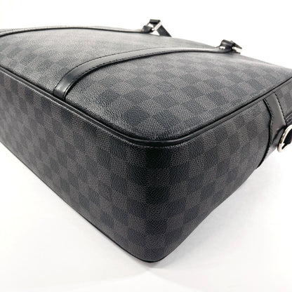 LOUIS VUITTON Business bag N48118 Damier Grafitte black Yone mens Used Authentic