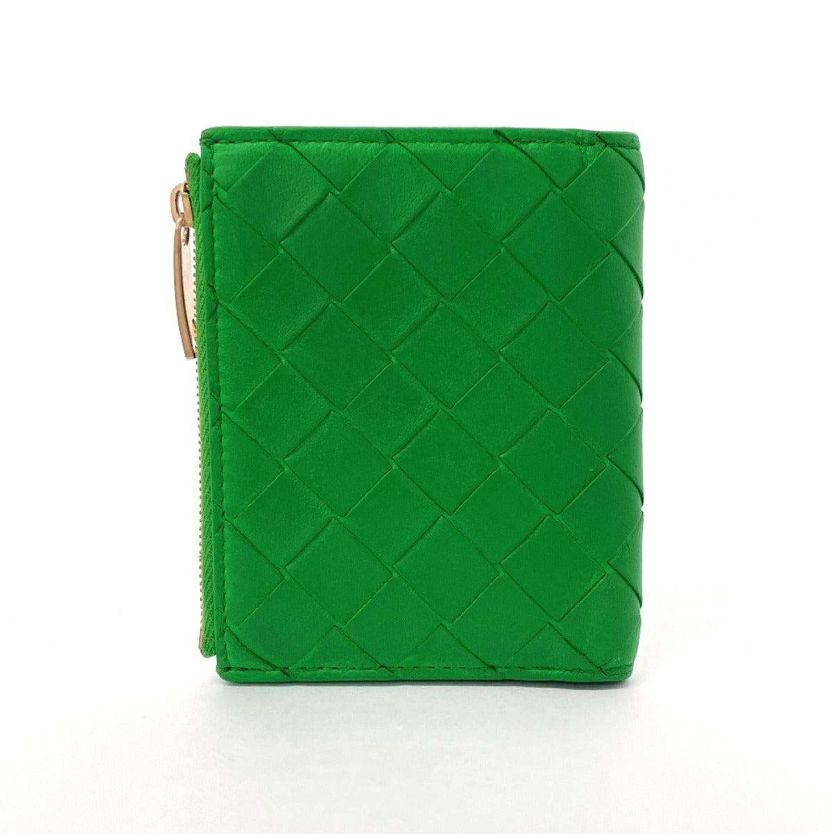 BOTTEGAVENETA Bifold Wallet 740309VCPP33722 leather green Small INTRECCIATO