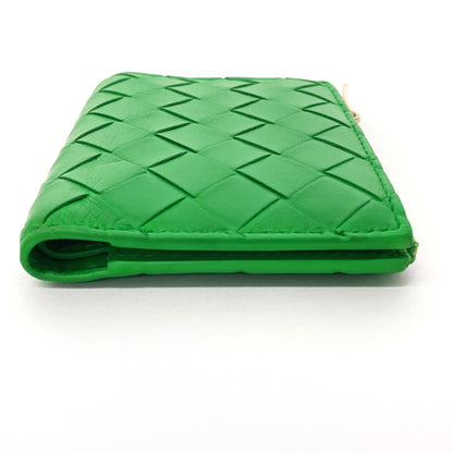 BOTTEGAVENETA Bifold Wallet 740309VCPP33722 leather green Small INTRECCIATO