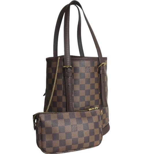 LOUIS VUITTON Tote Bag N42240 Damier canvas Brown Shoulder Bag Male