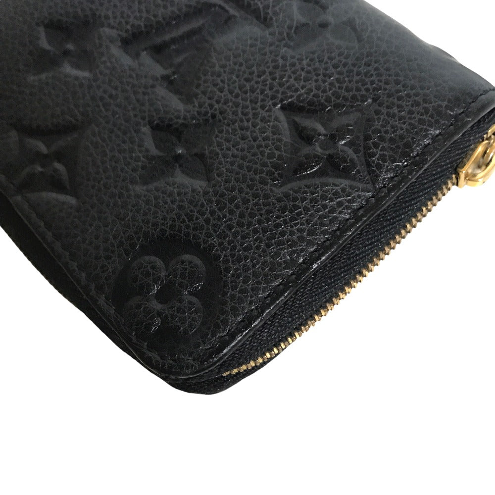 LOUIS VUITTON Coin case M60574 Monogram Ann Platt black Zippy coin purse