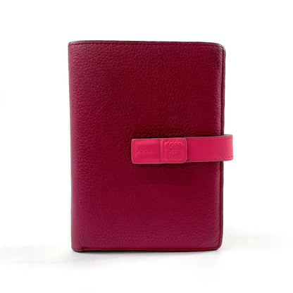 LOEWE Bifold Wallet leather pink Bar Tikal Wallet Medium