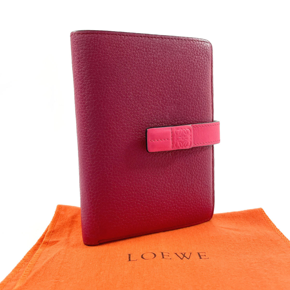 LOEWE Bifold Wallet leather pink Bar Tikal Wallet Medium