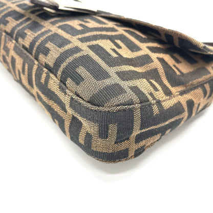 FENDI Shoulder Bag 2321.26424 Canvas / leather Brown type FF Logo Zucca Pattern Mamma Bucket