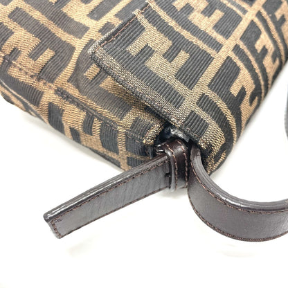 FENDI Shoulder Bag 2321.26424 Canvas / leather Brown type FF Logo Zucca Pattern Mamma Bucket