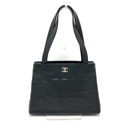 CHANEL Tote Bag Caviar skin black CCCOCO Mark Matrasse