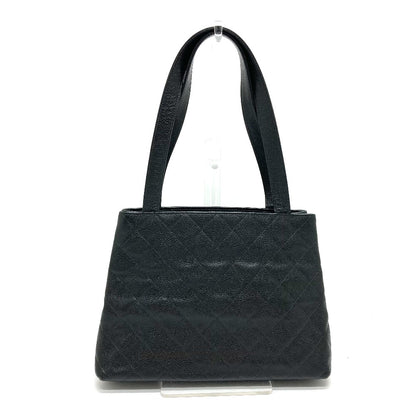 CHANEL Tote Bag Caviar skin black CCCOCO Mark Matrasse