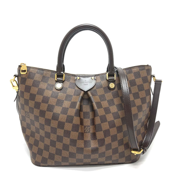 LOUIS VUITTON Handbag Bag 2WAY Damier Sienna MM Damier canvas N41546 Brown Women Used Authentic