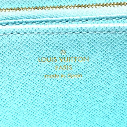 LOUIS VUITTON Long Wallet Purse M80360 Monogram canvas blue Monogram Giant By the pool Women Used Authentic