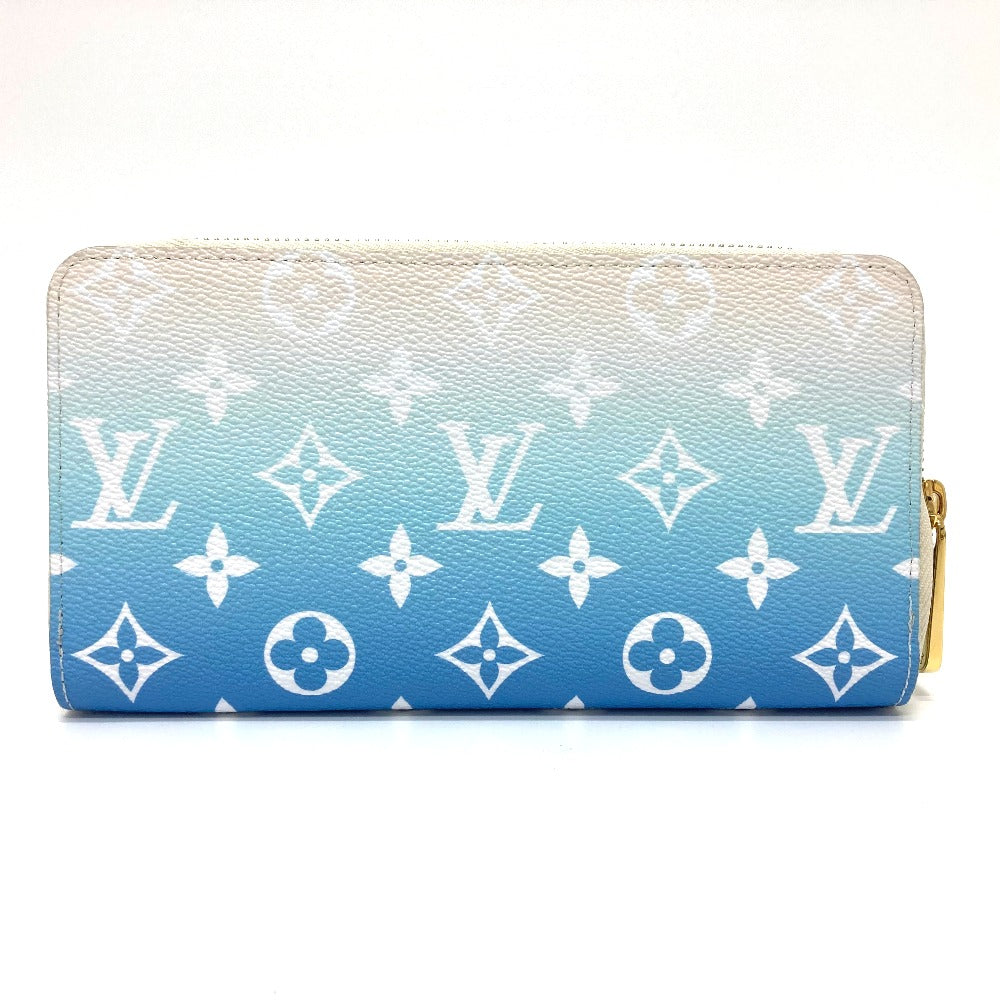 LOUIS VUITTON Long Wallet Purse M80360 Monogram canvas blue Monogram Giant By the pool Women Used Authentic