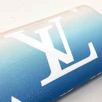 LOUIS VUITTON Long Wallet Purse M80360 Monogram canvas blue Monogram Giant By the pool Women Used Authentic