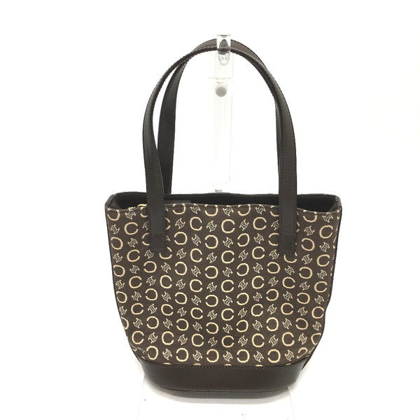 CELINE Handbag Bags Mini Handbags Macadam vintage Canvas / leather Brown Women Used Authentic