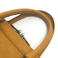 LOUIS VUITTON Business bag N41218 Damier Anfini Leather Yellow type Anfini Handbag Women Used Authentic