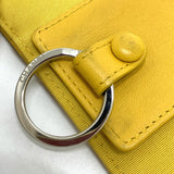 CHANEL Key case Key holder  4 stations with key ring COCO Mark Diamond CC Calfskin yellow Women Used Authentic