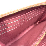 LOUIS VUITTON Long Wallet Purse M81182 Monogram denim pink Monogram denim Zippy wallet Women Used Authentic