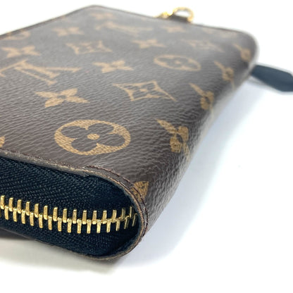 LOUIS VUITTON Long Wallet Purse M68796 Monogram reverse canvas Brown Monogram reverse zippy wallet shady Women Used Authentic