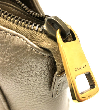 GUCCI Handbag 282481 leather gold GG Double G Detail Women Used Authentic