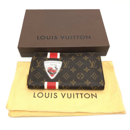 LOUIS VUITTON Long Wallet Purse M66553 Monogram canvas Brown Monogram China Run mens Used Authentic