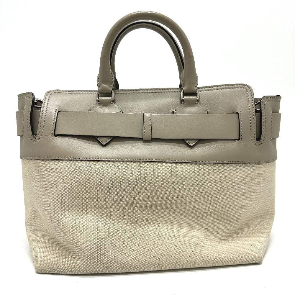 BURBERRY Handbag 4076673 Canvas / leather beige Belt bag medium Women Used Authentic