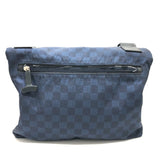 LOUIS VUITTON Shoulder Bag N41251 Nylon Navy Damier Challenge Alize Vuitton Cup mens Used Authentic