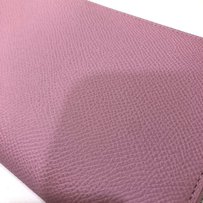 HERMES Long Wallet Purse Epsom Pink type Overall handle Azap long silk in Women Used Authentic