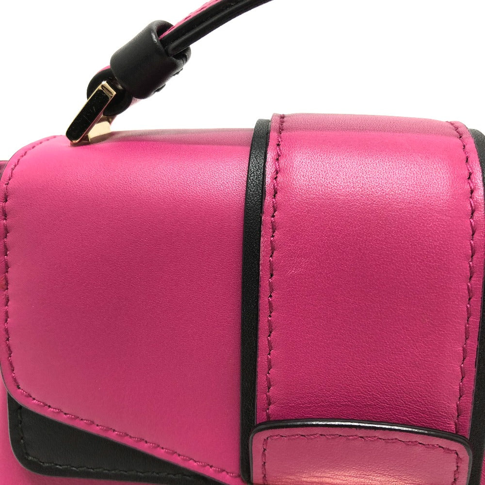 BVLGARI Shoulder Bag leather pink Serpenti Vaipa Women Used Authentic