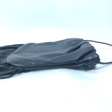 BOTTEGAVENETA Shoulder Bag shoulder bag The fringe pouch leather 630363 black Women Used Authentic