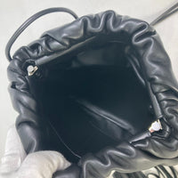 BOTTEGAVENETA Shoulder Bag shoulder bag The fringe pouch leather 630363 black Women Used Authentic