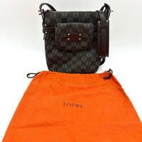 LOEWE Shoulder Bag bag across the body anagram PVC / Leather Brown Women Used Authentic