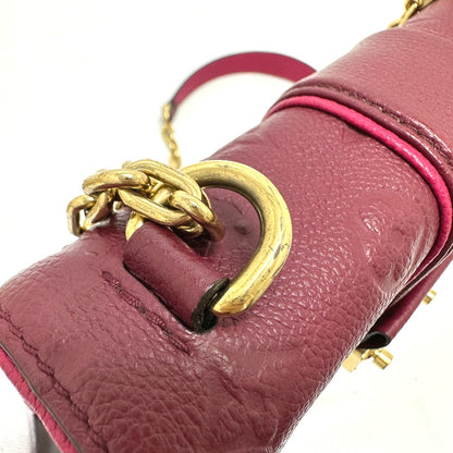 LOUIS VUITTON Shoulder Bag M43393 Monogram Ann Platt Leather wine-red Monogram Ann Platt Saint-Sulpice PM Women Used Authentic