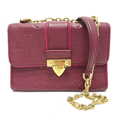 LOUIS VUITTON Shoulder Bag M43393 Monogram Ann Platt Leather wine-red Monogram Ann Platt Saint-Sulpice PM Women Used Authentic