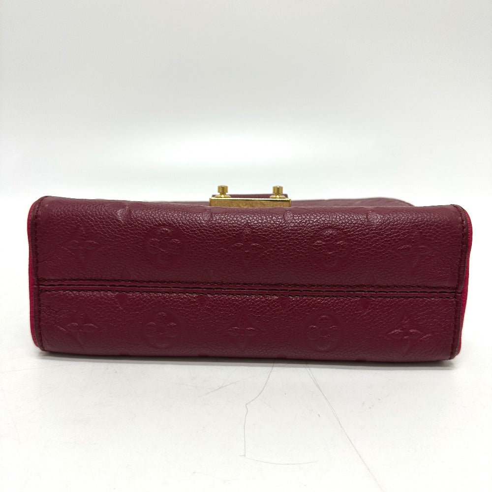 LOUIS VUITTON Shoulder Bag M43393 Monogram Ann Platt Leather wine-red Monogram Ann Platt Saint-Sulpice PM Women Used Authentic