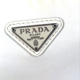 PRADA Shoulder Bag Chain with crossbody pouch triangle logo triangle logo plate Re-Edition 2005 Nylon 1BH204 white Women Used Authentic