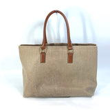 CELINE Shoulder Bag Logo Tote Bag Shoulder Horizontal hippo Canvas / leather 19006 Brown Women Used Authentic
