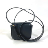 CELINE Shoulder Bag Micro bag bag Crossbody Pochette mini triomphe leather black Women Used Authentic