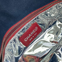 CHANEL Shoulder Bag Chain bag shoulder bag vintage NO.5 Number 5 Canvas / leather Navy Women Used Authentic
