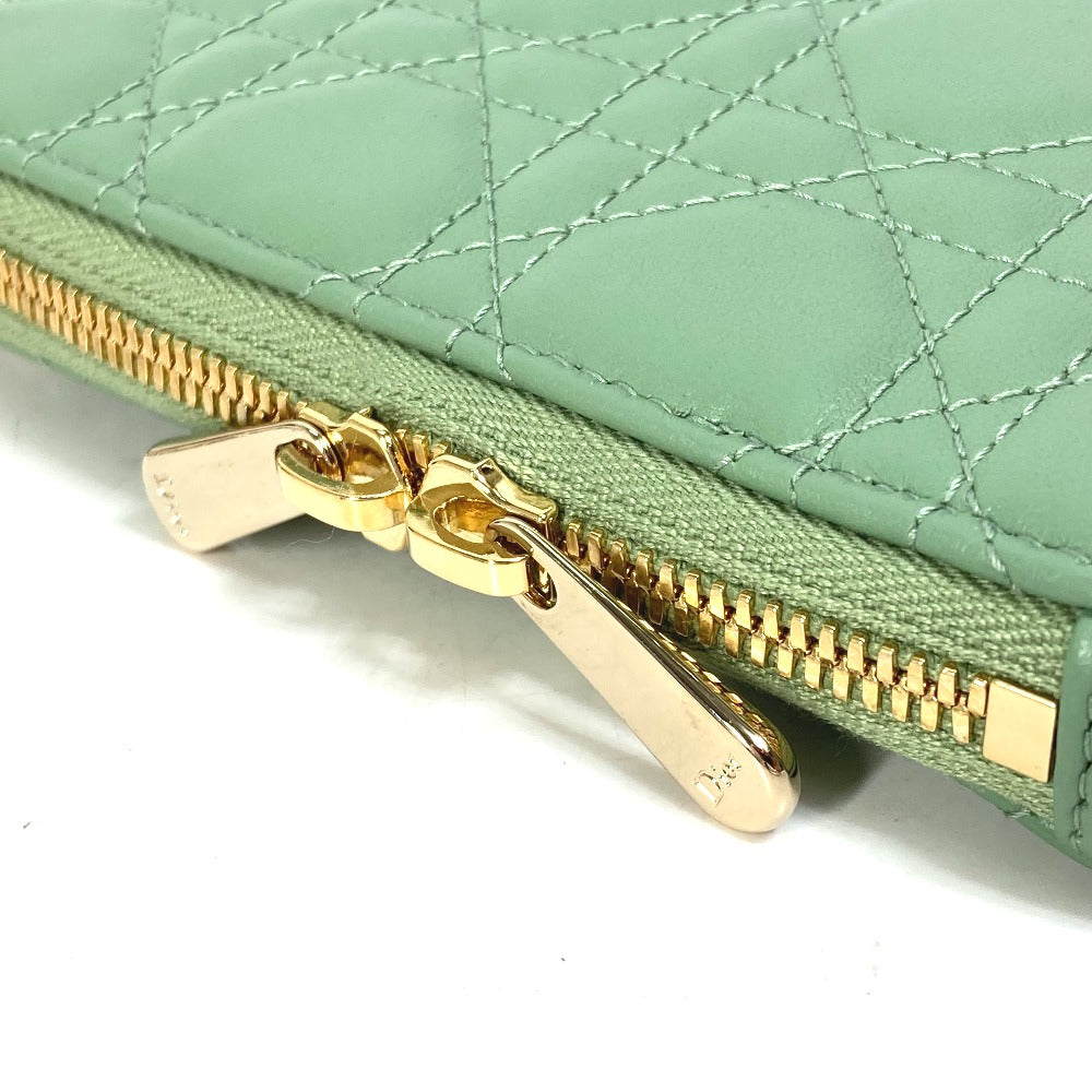 Christian Dior Shoulder Bag S0872ONMJ_M59H leather green cannage phone case Lady Dior LADY DIOR phone holder