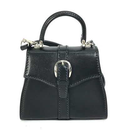 GUCCI Shoulder Bag 007.090.0234 leather black Mini bag Women Used Authentic