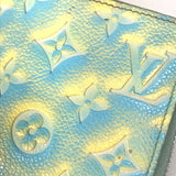 LOUIS VUITTON Long Wallet Purse M81466 Monogram Ann Platt Leather yellow Monogram Ann Platt Zippy wallet Women Used Authentic