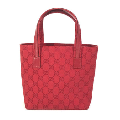 GUCCI Handbag 002.1079 GG canvas Red GG Women Used Authentic