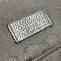 GUCCI Waist bag waist pouch cross bag GG belt bag body bag Nylon 509643 black mens Used Authentic