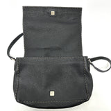FENDI Shoulder Bag Cross body bag Celeria leather 8BT116 black unisex(Unisex) Used Authentic
