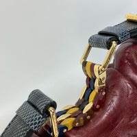 LOUIS VUITTON Handbag M97001 Calf leather purple Monogram Kalahari PM Women Used Authentic